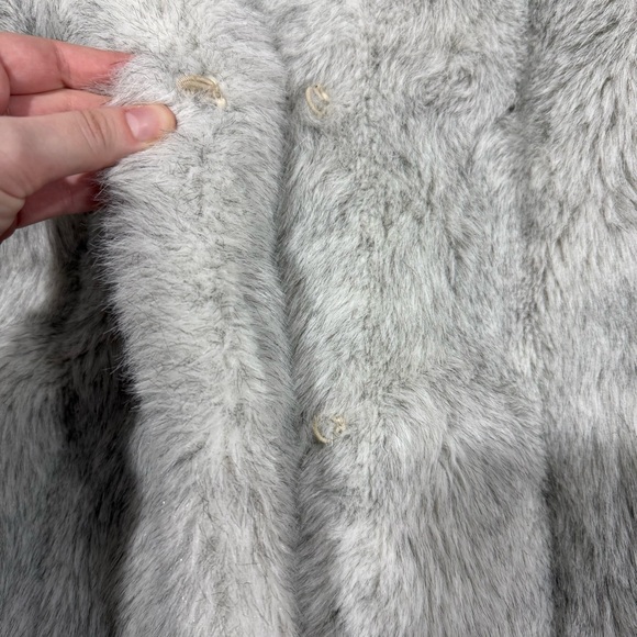 Vintage Faux Fur Coat Plush Warm USA Made Old Money Mob Wife Grandmacore Winter - Picture 12 of 16
